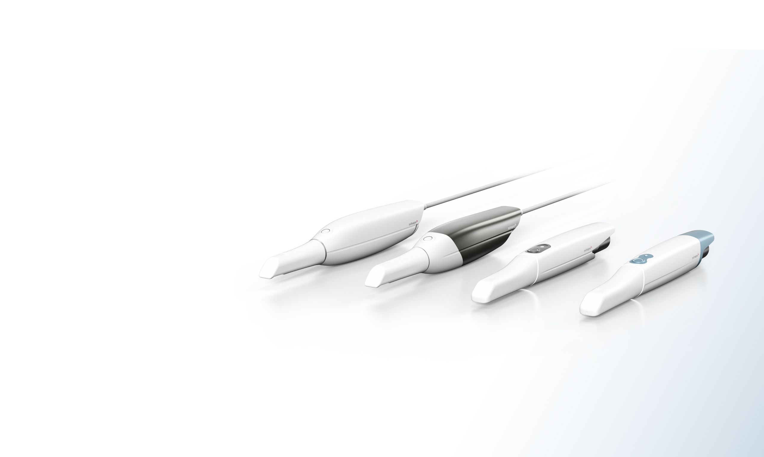 Imagine de prezentare a gamei de scanere intraorale 3Shape TRIOS