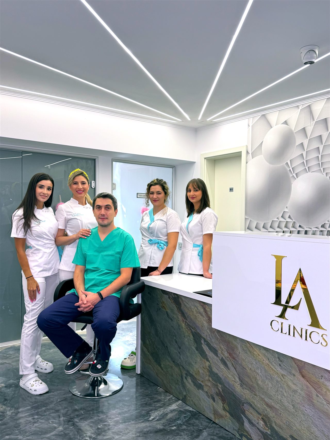 Fotografie de grup în clinică